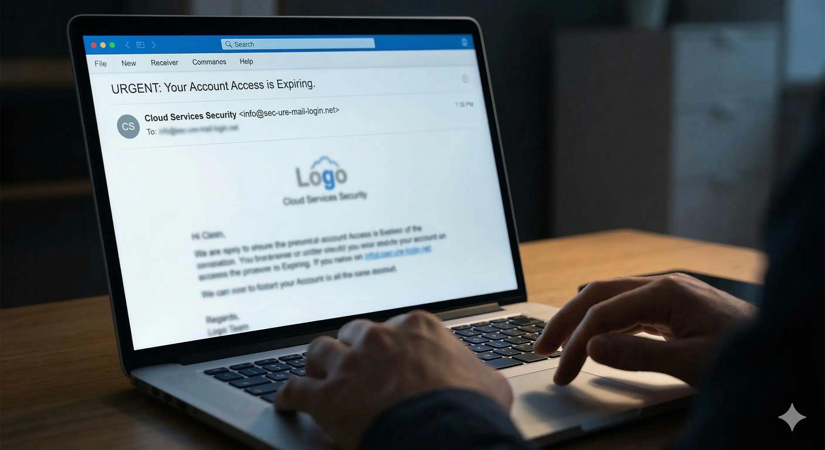 Phishing email with Fake Logos and Branding